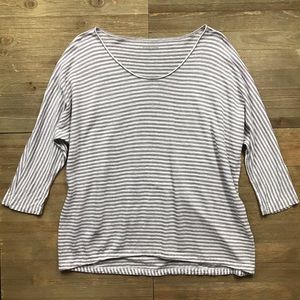 Eileen Fisher Striped Linen Tee